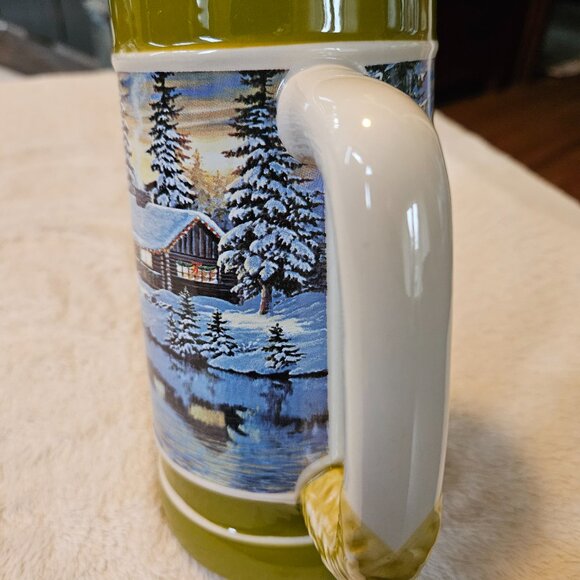 Leinenkugel's 2011 Holiday Stein - Cabin on the River - Limited Edition - Picture 4 of 9